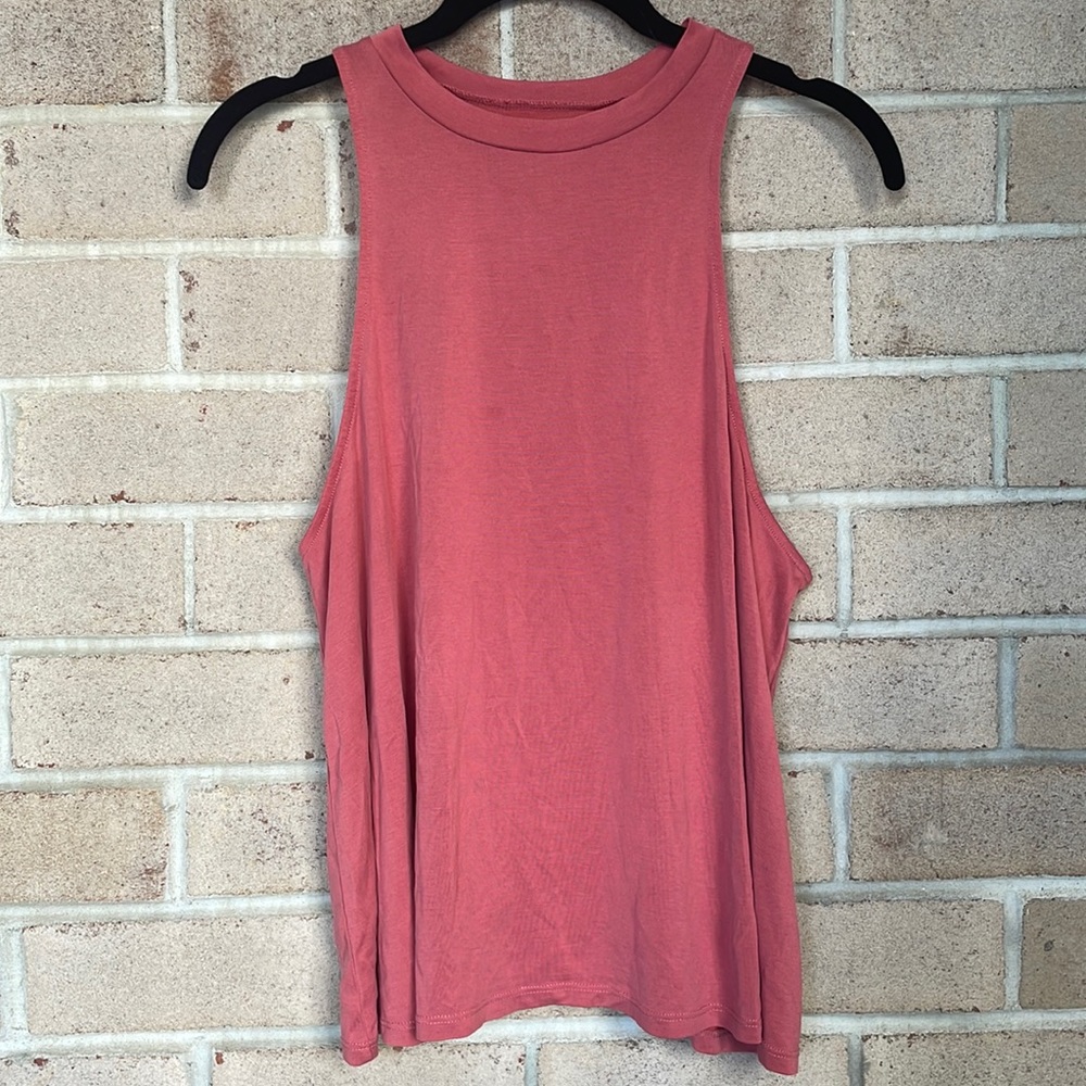 UO Berry Mock Neck Tank Top